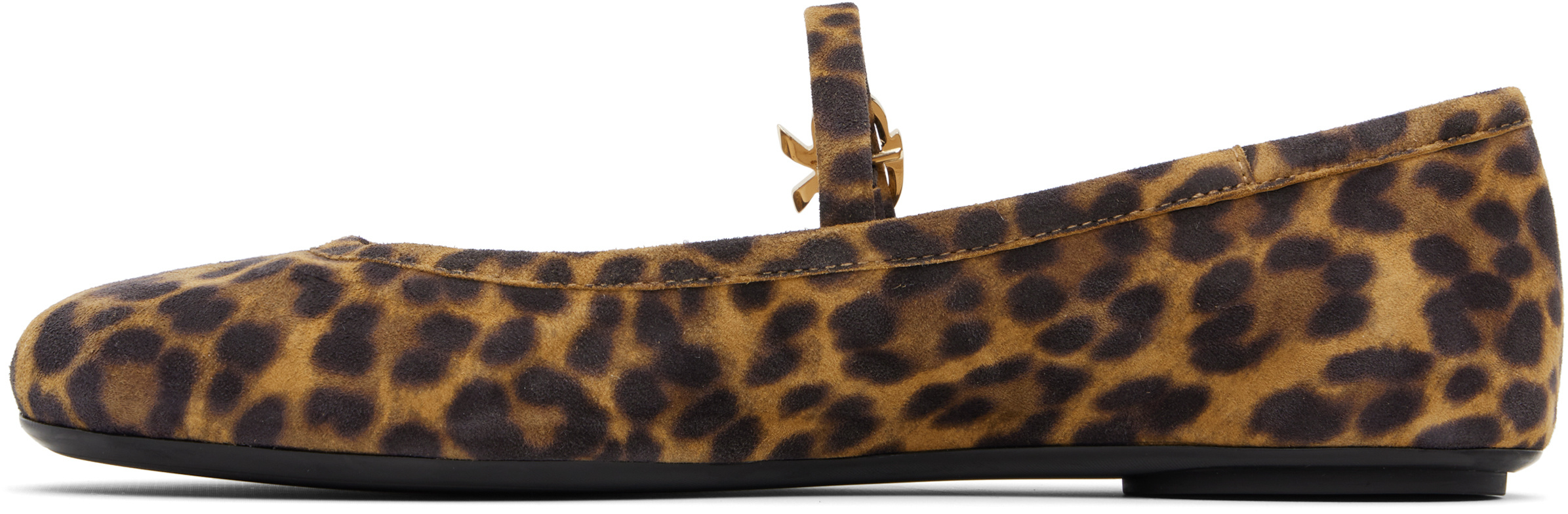 Gianvito Rossi Carla Ballet Flats In Animal Print