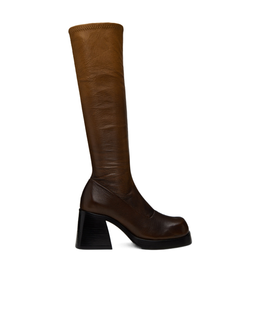 Miista Hedy Side Zipper Boots In Black