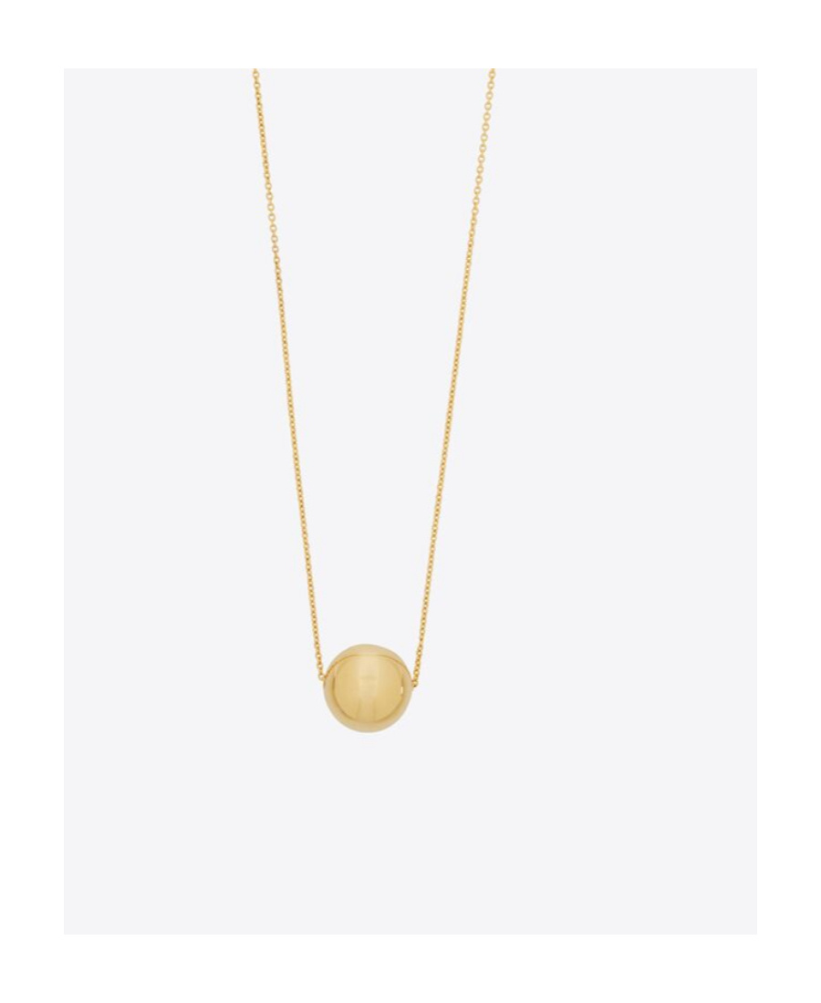 SAINT LAURENT LARGE SPHERE NECKLACE 