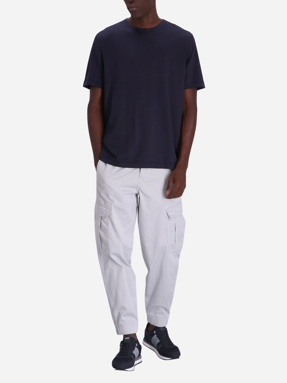 Hugo Boss Crew-neck Cotton-jersey T-shirt In Black
