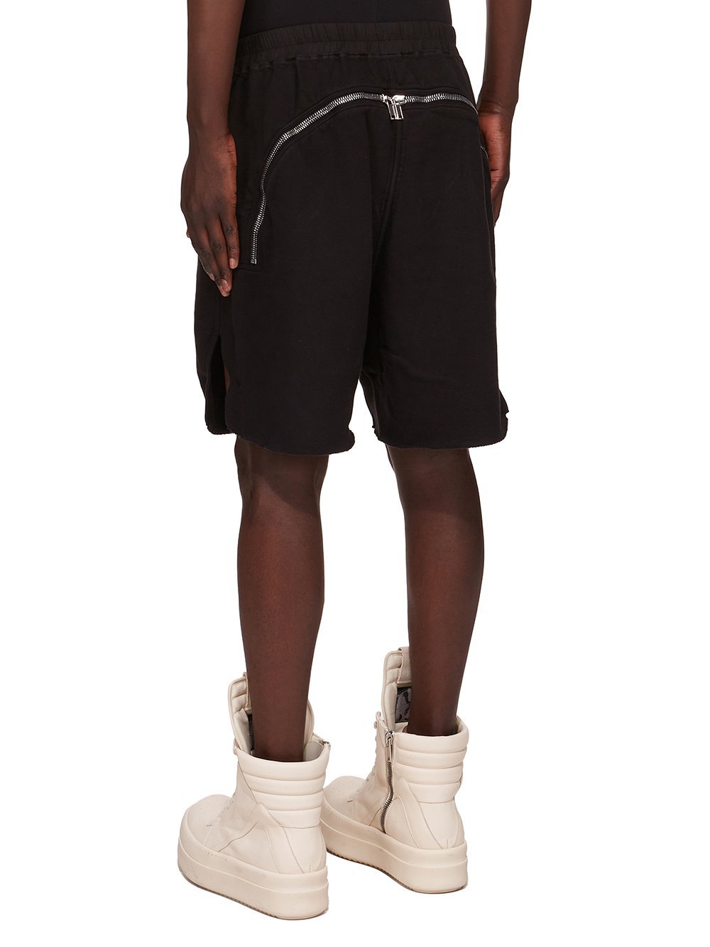 Rick Owens Drkshdw Elastic Waist Shorts In Black