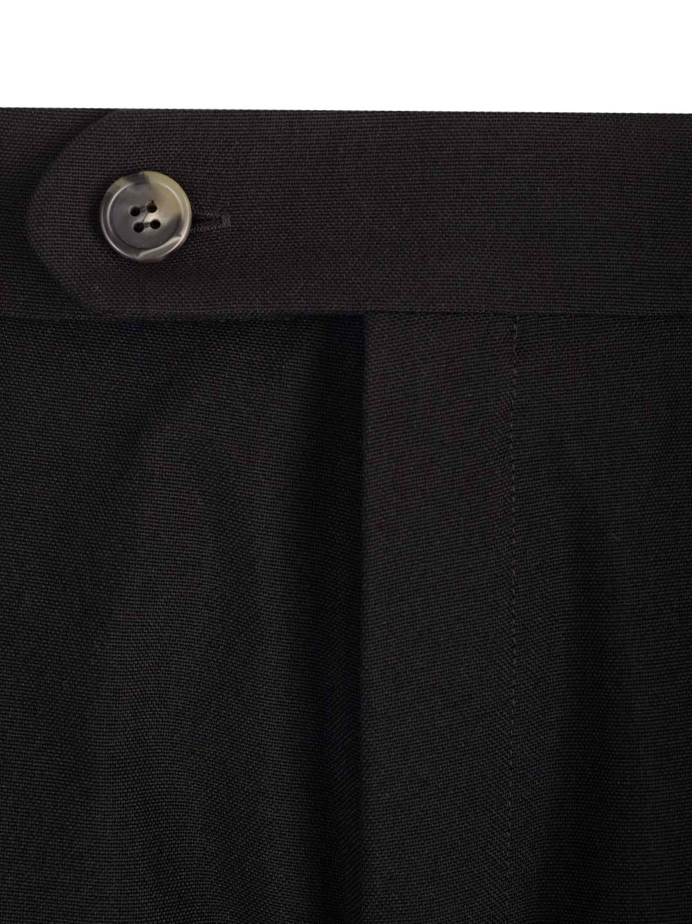 Sportmax Pants In Virgin Wool Blend In Black