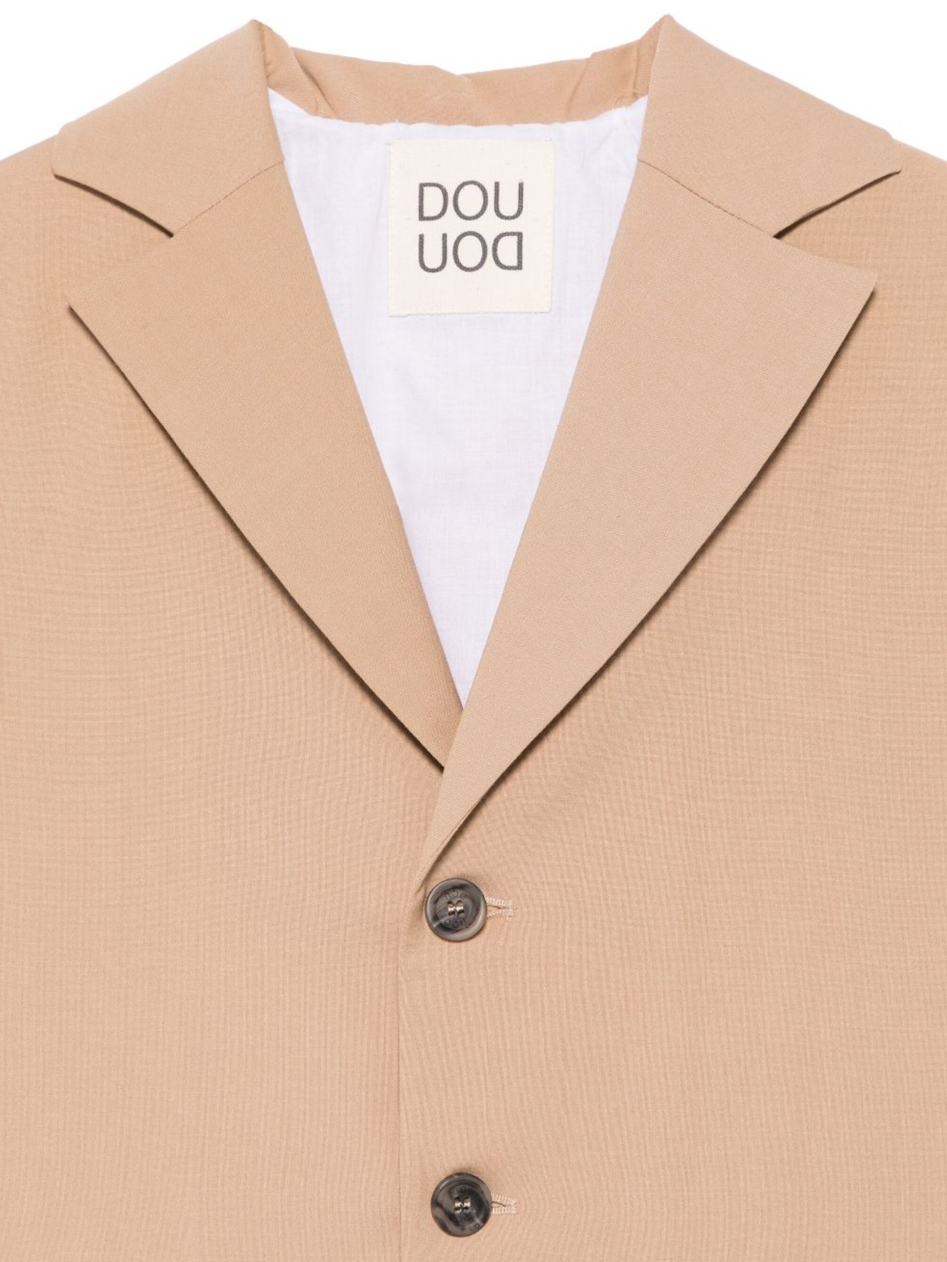 Shop Douuod Single-breasted Blazer In Nude