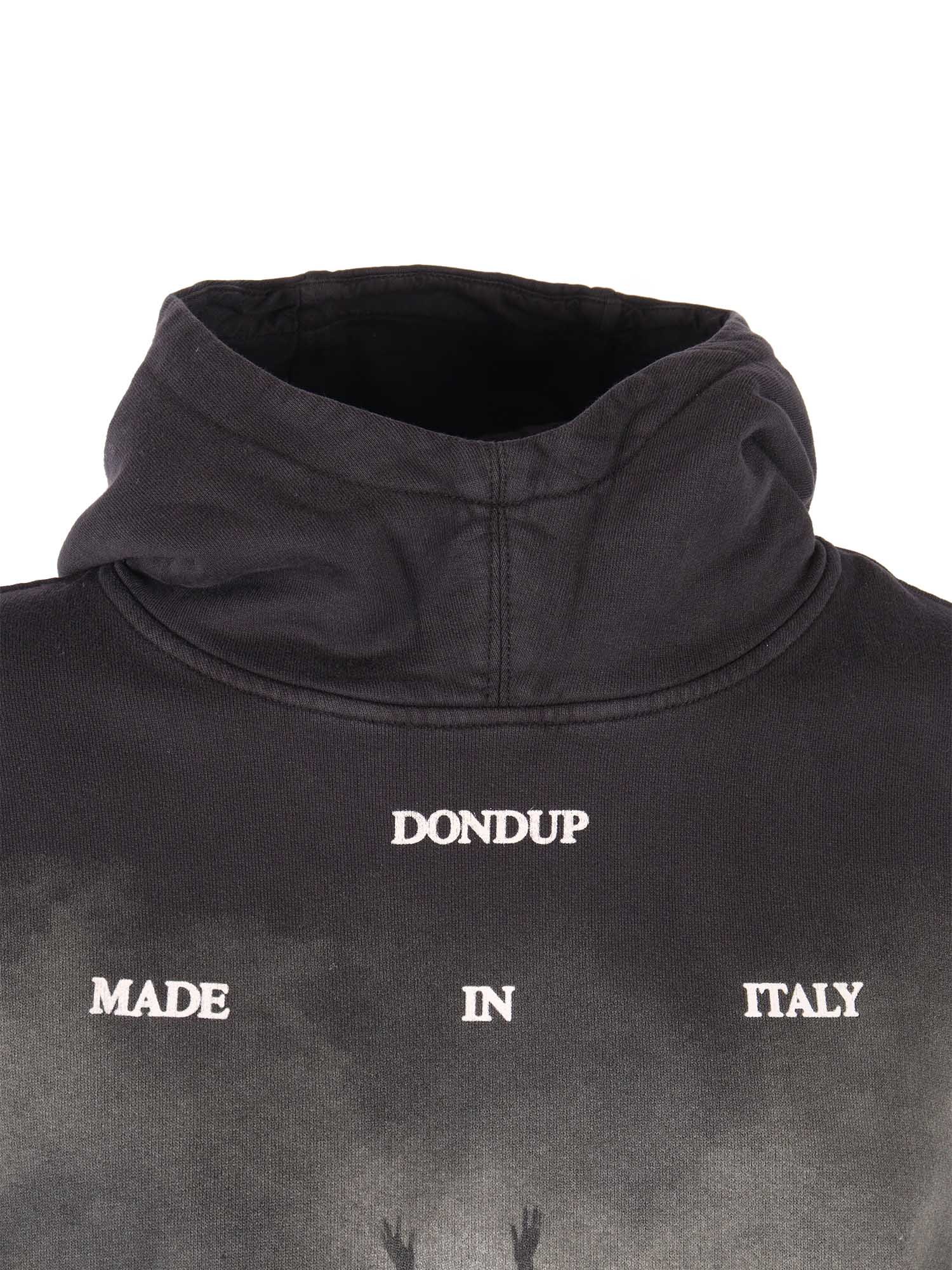 Dondup Printed Sweatshirt In Black