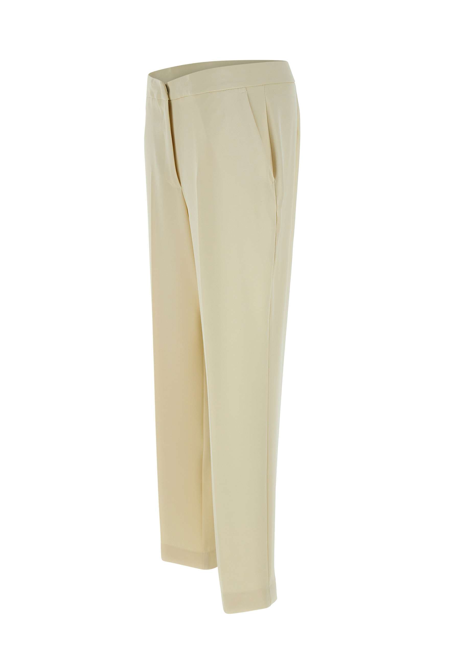 Kaos High-waisted Tapered Trousers In Neutral