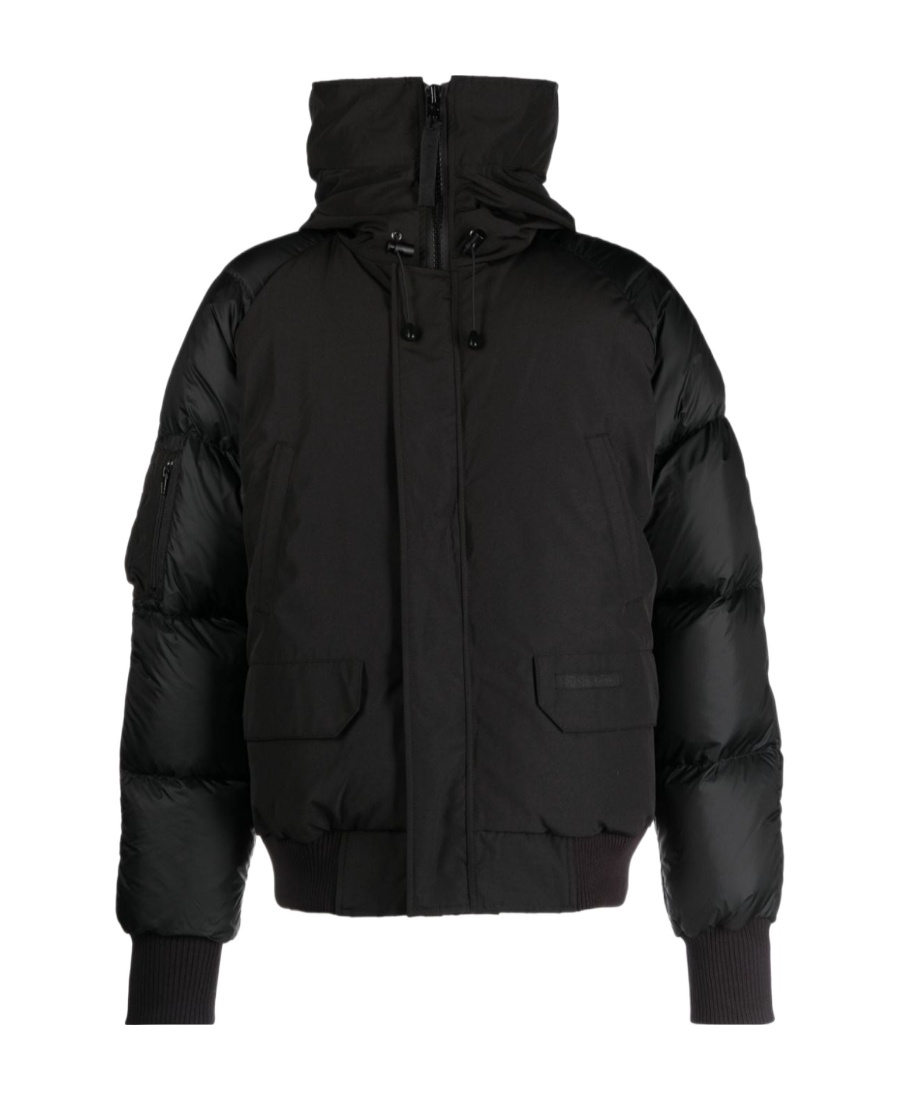 Canada Goose Long-sleeved Down Jacket In Black