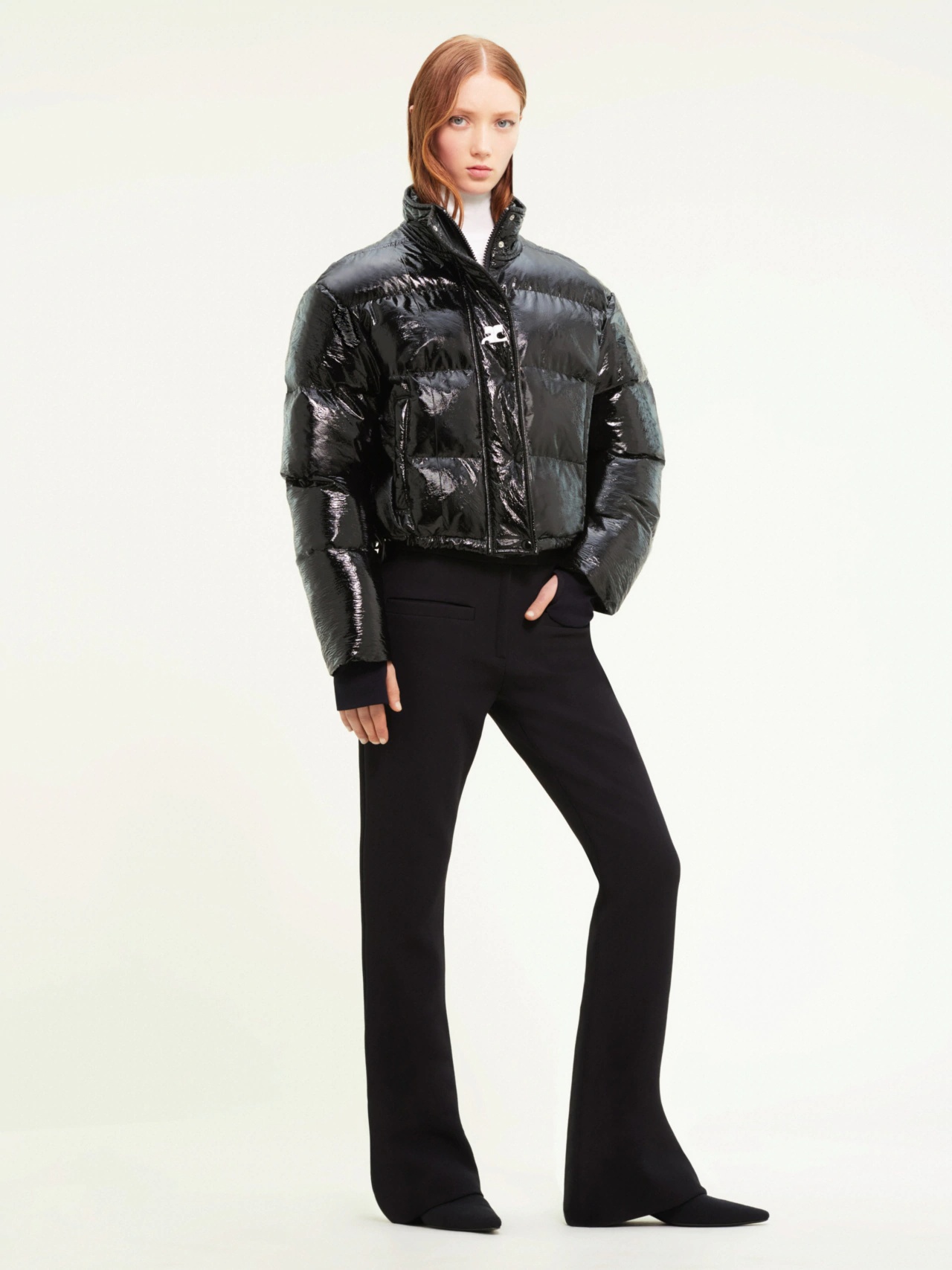 Courrèges Courreges Women Down Jacket With Logo In Black