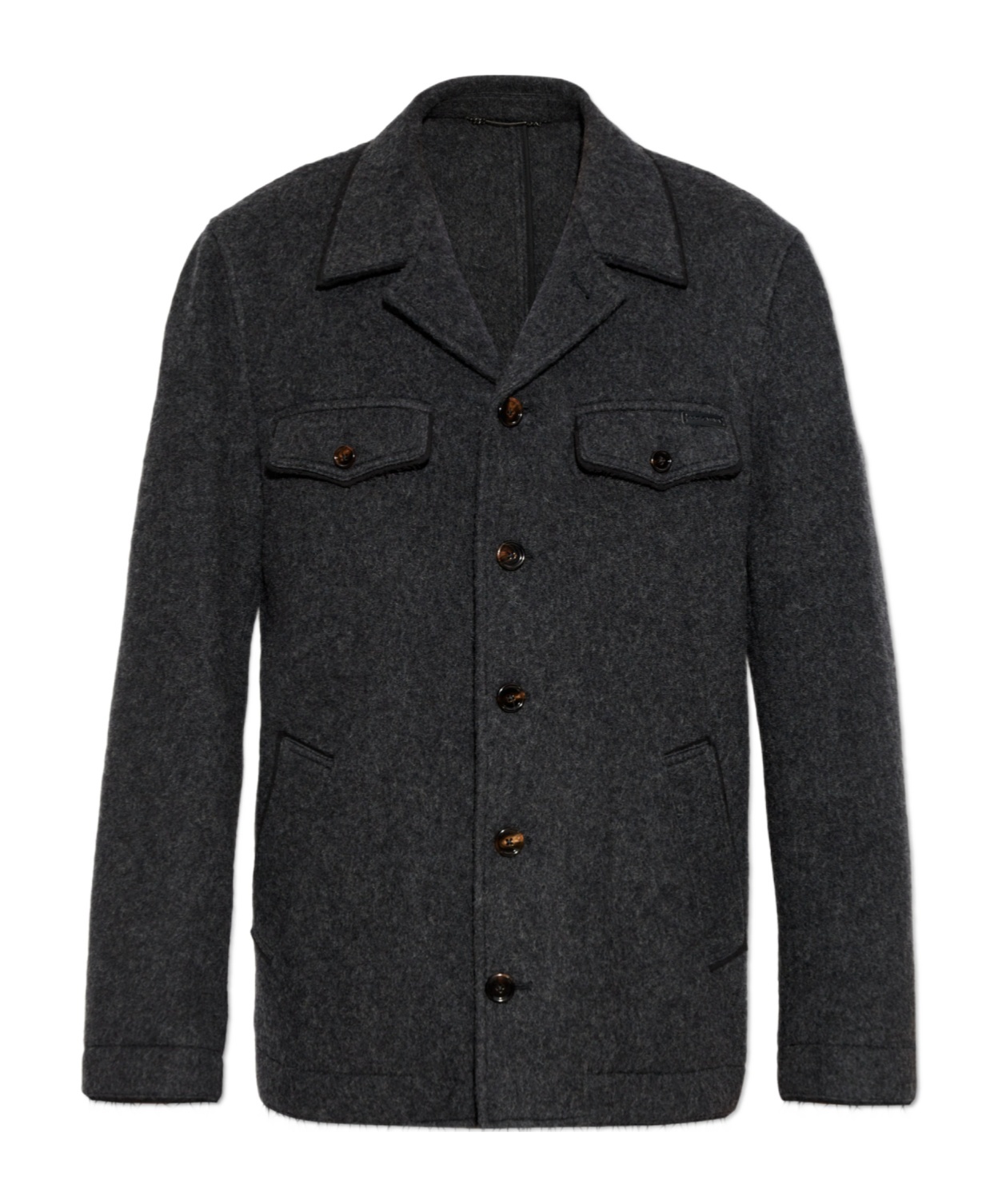 Dolce & Gabbana Single-breasted Casual Jacket In Black