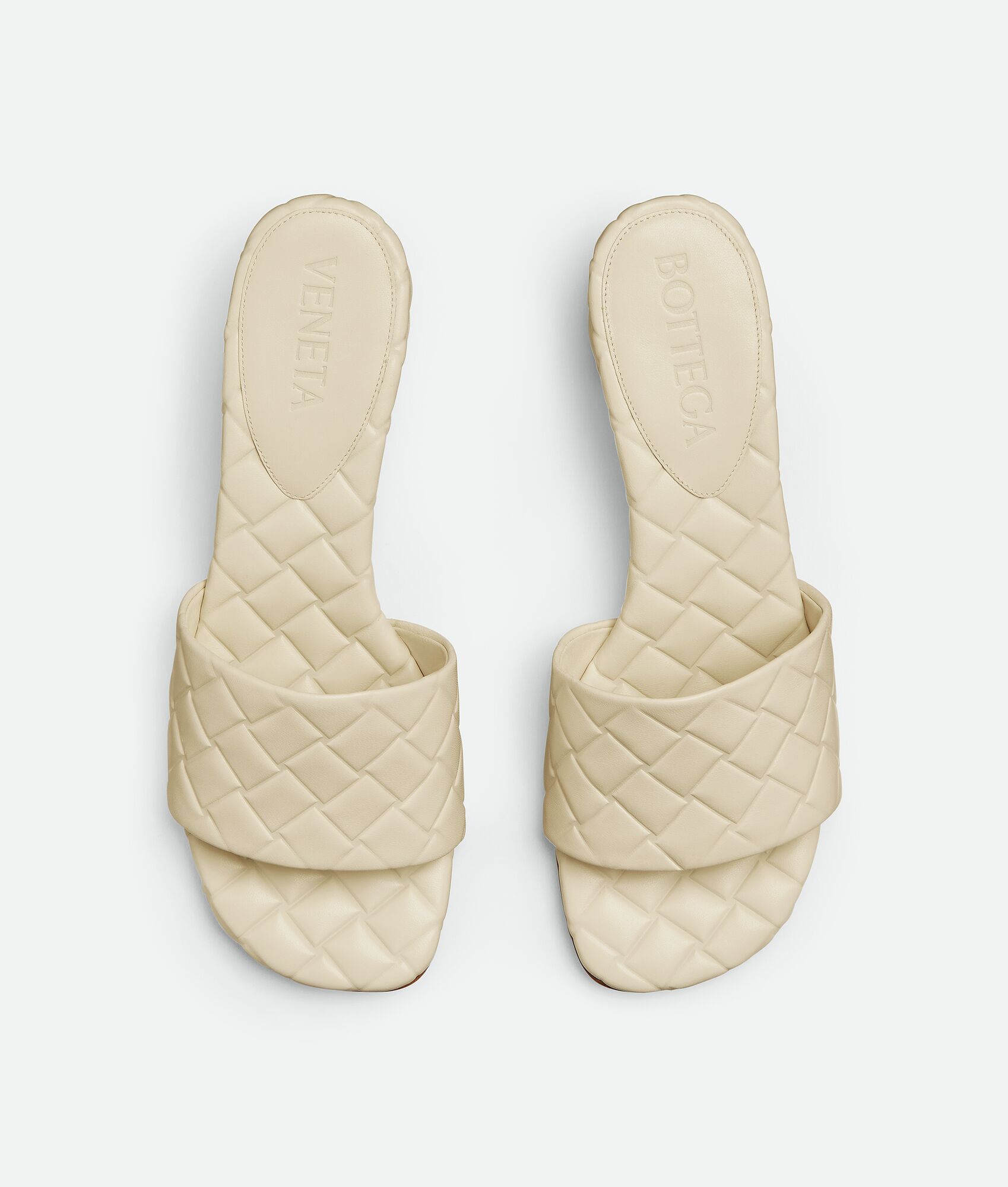 Bottega Veneta Knitted Detail High-heeled Sandals In Nude