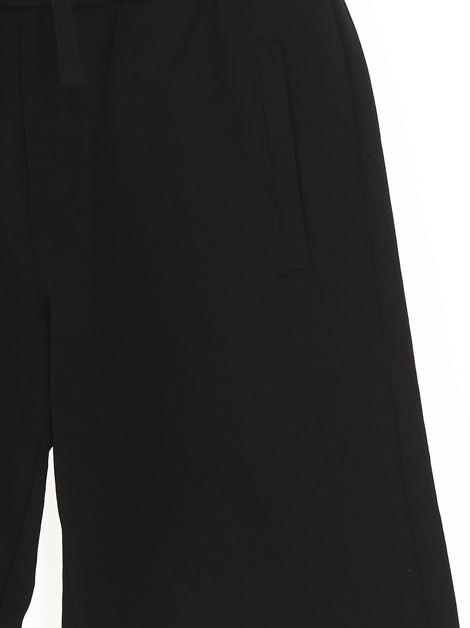 Dolce & Gabbana Logo-plaque Track Shorts In Black