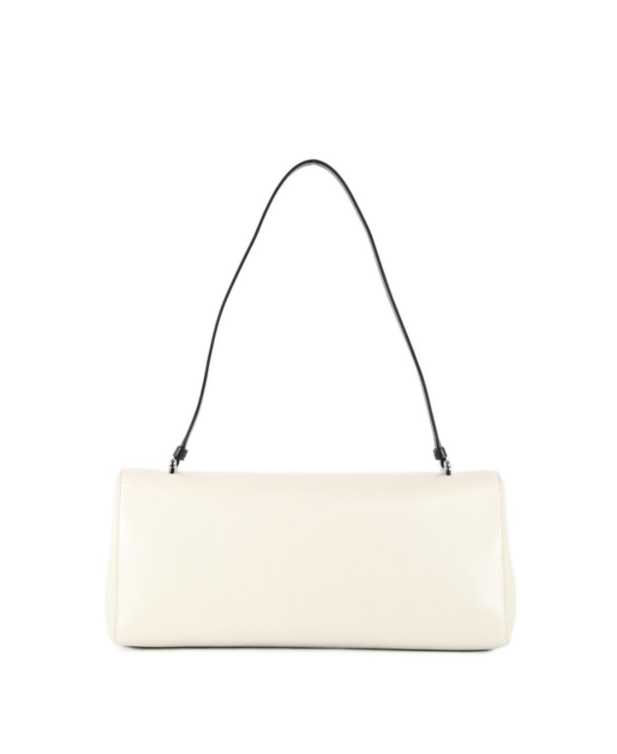 Jil Sander Rectangular Leather Tote Bag In White