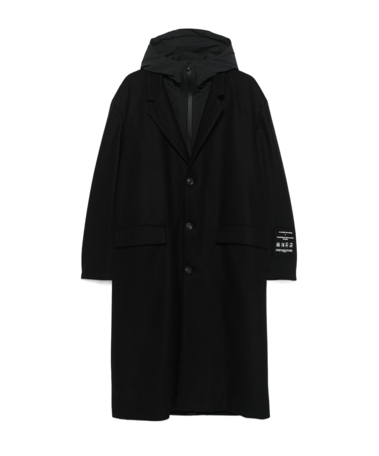 Palto' Long-sleeved Coat In Black