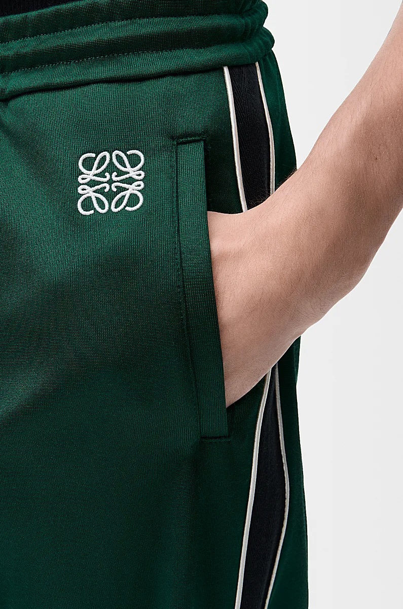 Loewe Plain Jersey Sweatpants In Green