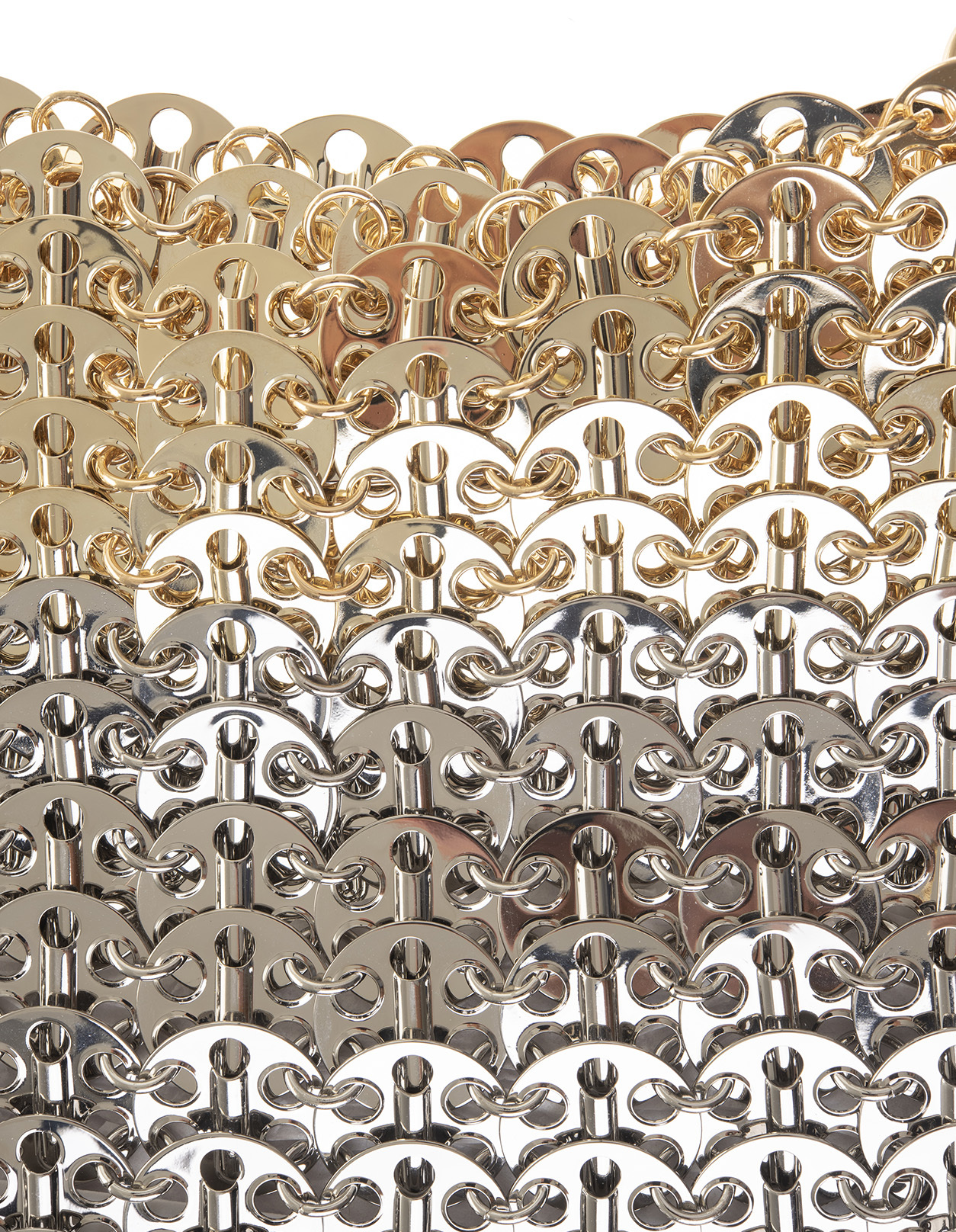 Rabanne 1969 Skyline Metal Bag In Nude
