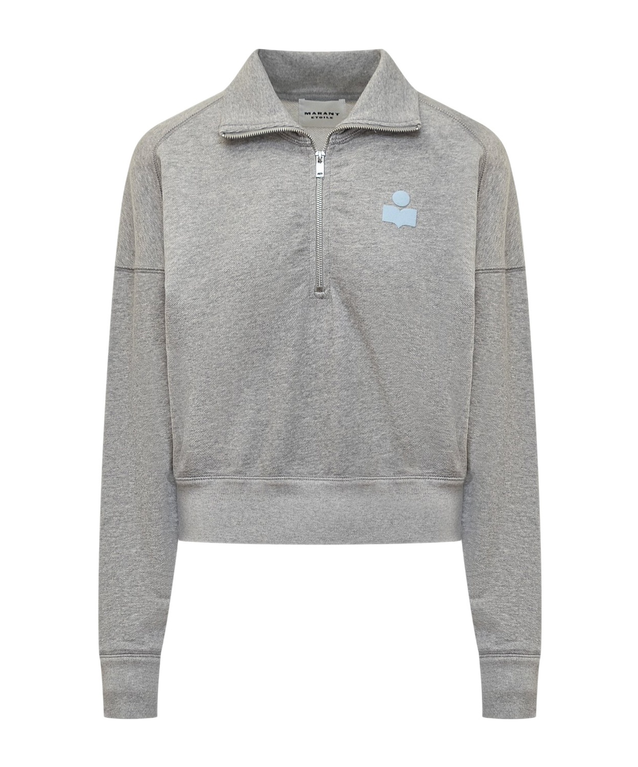 Isabel Marant Étoile Isabel Marant Etoile Ross Half Zip Sweatshirt In Gray