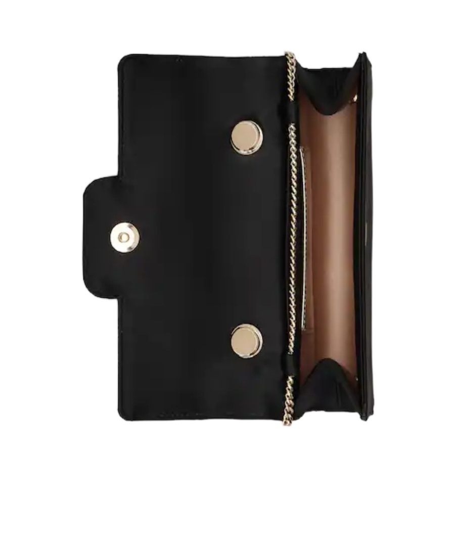 Roger Vivier Crystal Flower Crossbody Bag In Black