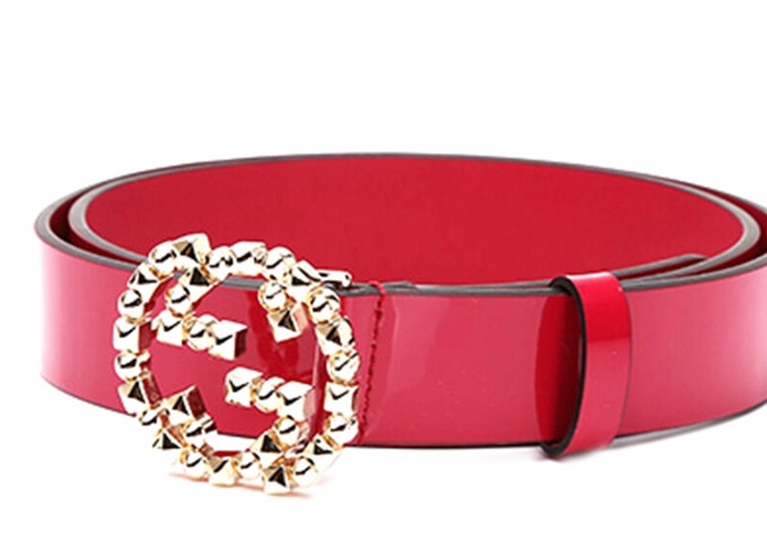 Gucci Mutual Buckle Belt In Red