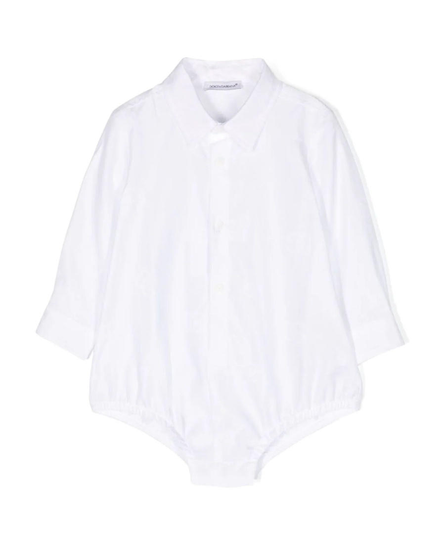 Dolce & Gabbana Button-up Long-sleeve Body In White