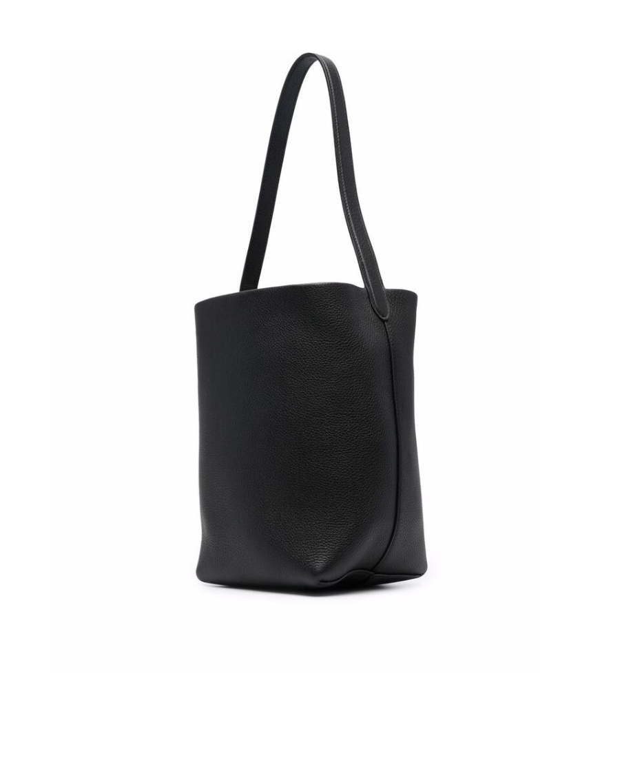 The Row Embossed-logo Detail Tote Bag In Black
