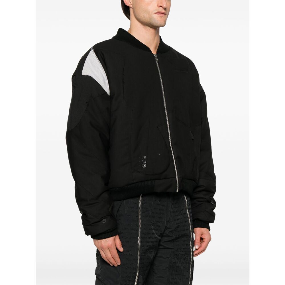 Who Decides War Patchwork-design Jacket In Black