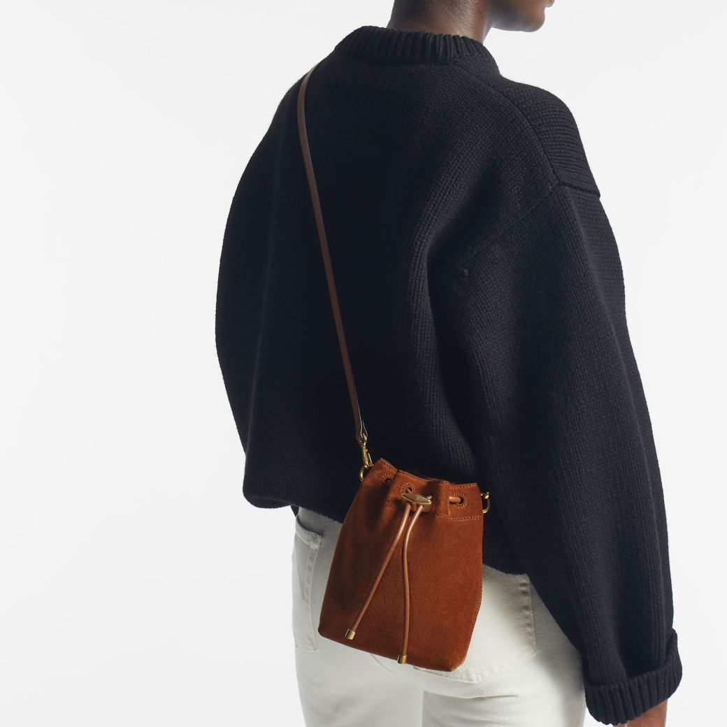 Jimmy Choo Mini Drawstring Shoulder Bag