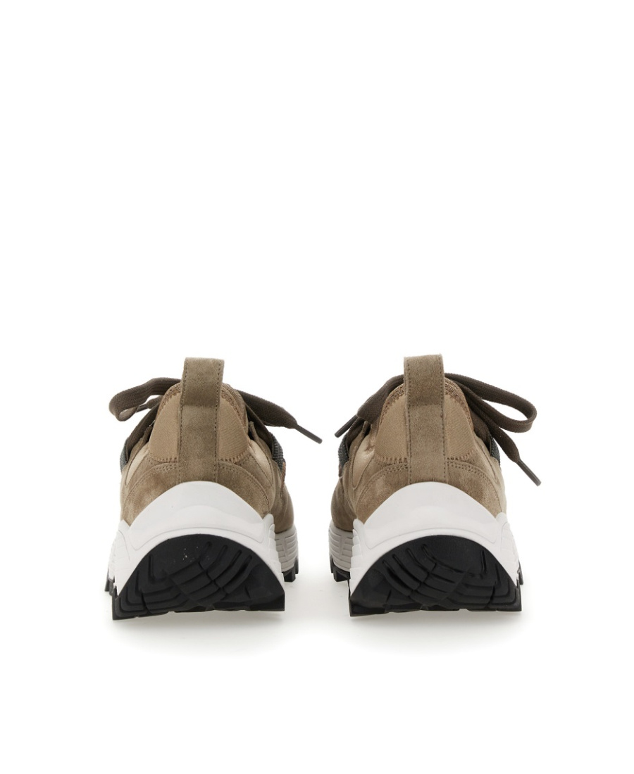 Brunello Cucinelli Lace-up Low-top Sneakers Chunky Sole In Multicolor