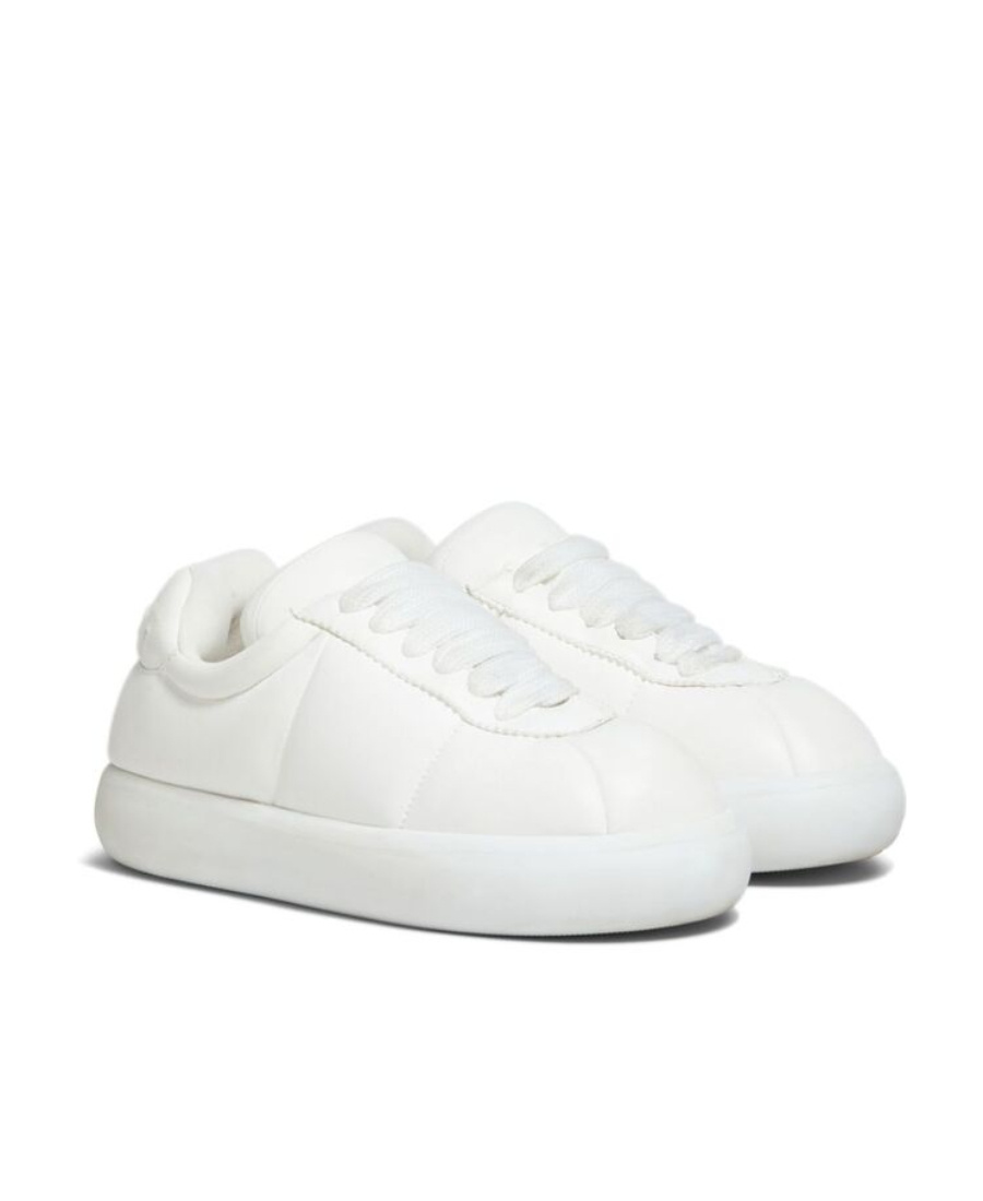 Shop Marni White Leather Bigfoot 2.0 Sneaker