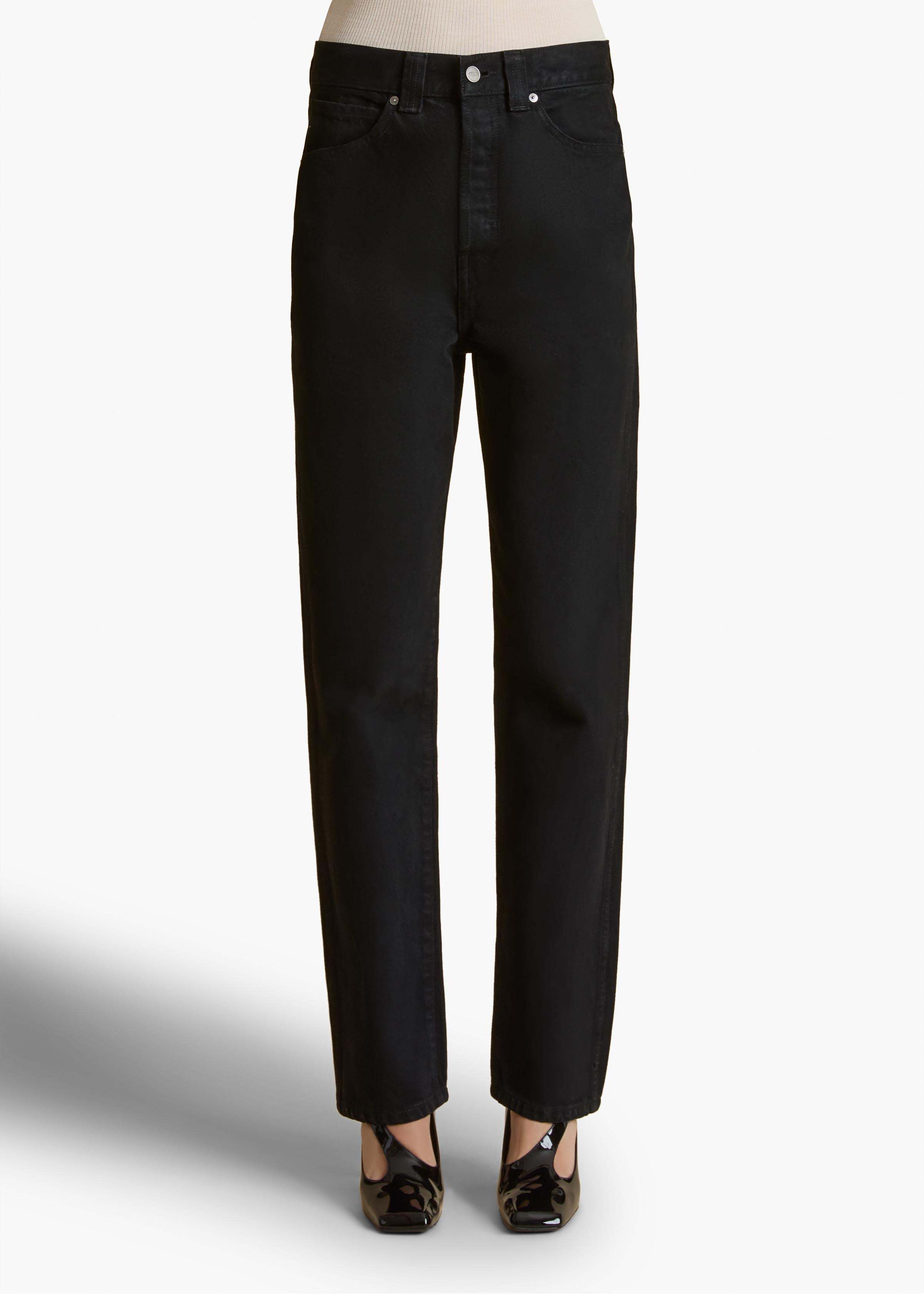 Khaite Corben Jeans In Black