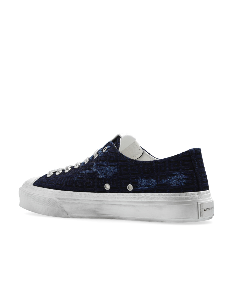 Givenchy Lace Up Sneakers In Blue