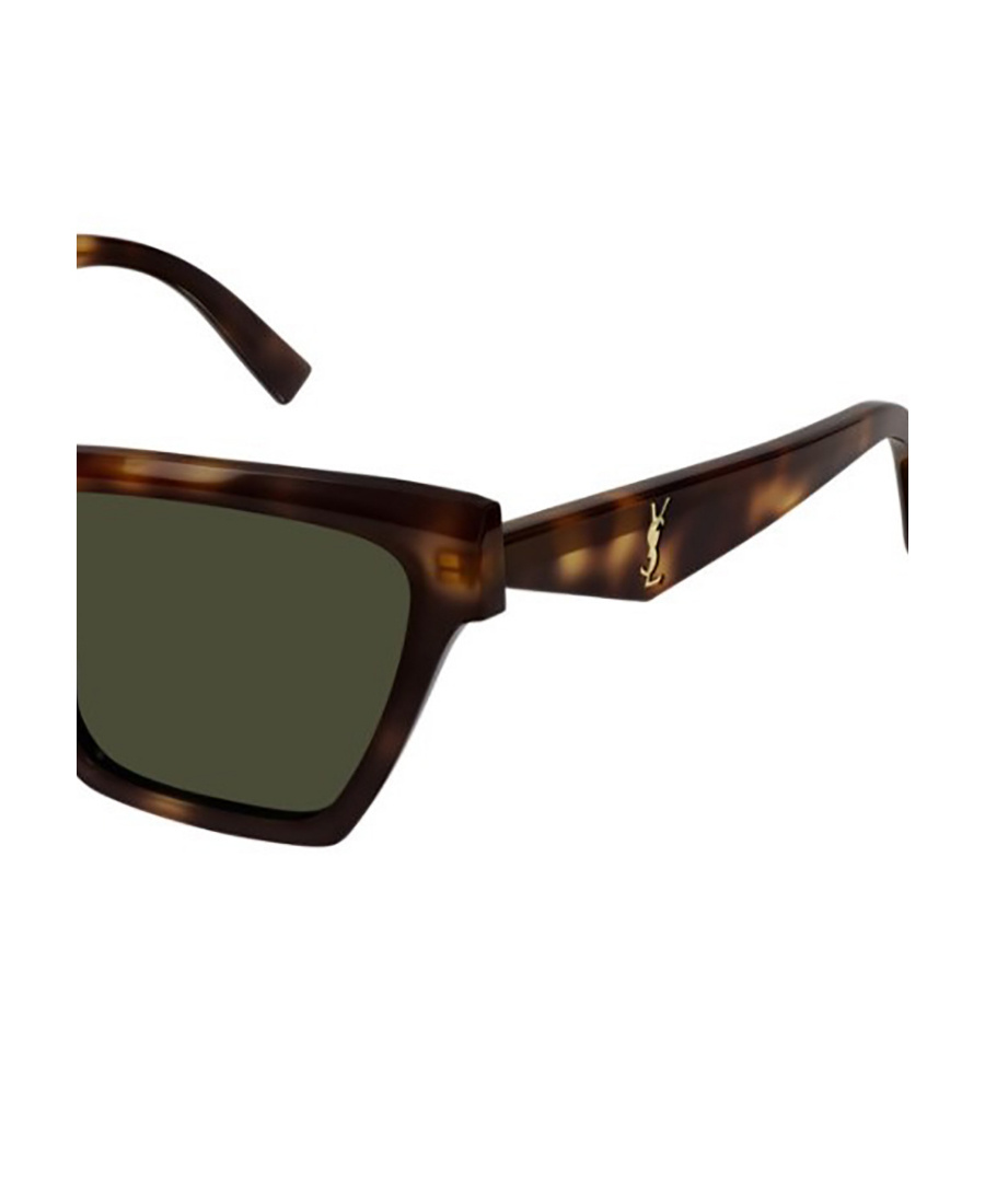 Saint Laurent Square-frame Sunglasses In Green