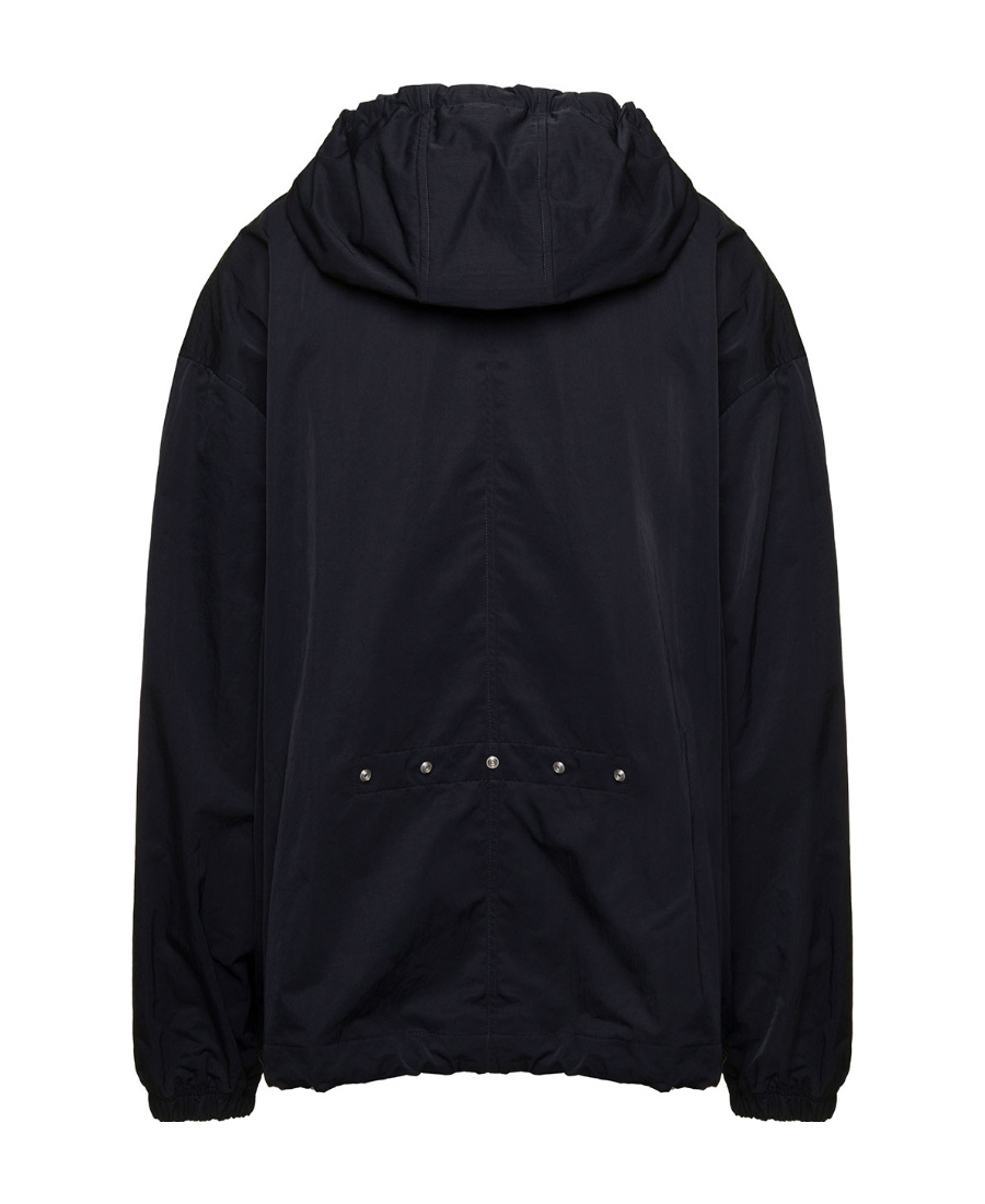 Bottega Veneta Button-up Hooded Jacket In Black