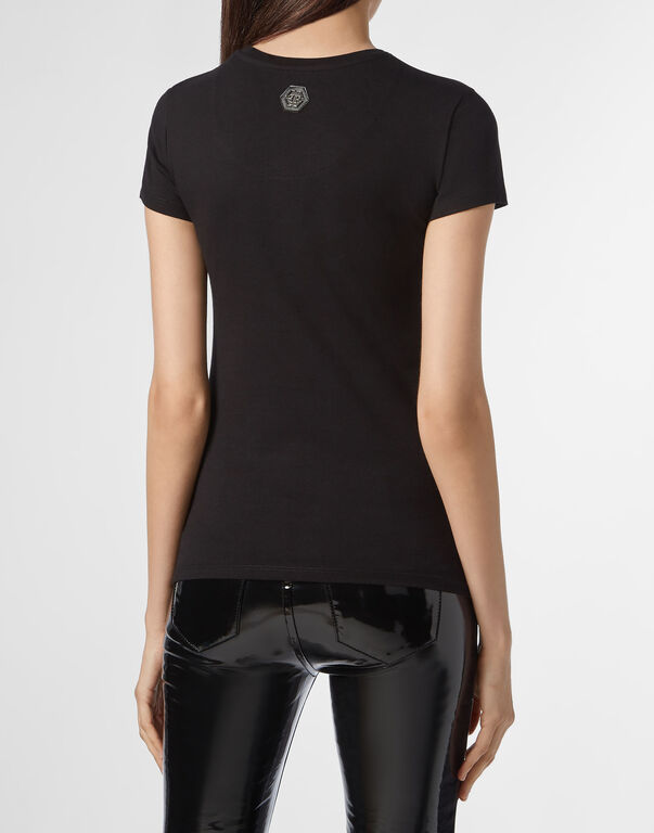 Philipp Plein Logo Details T-shirt In Black