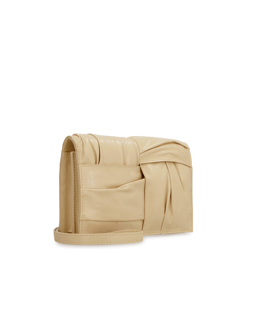 Bottega Veneta Mini Cassette Crossbody Bag In Nude