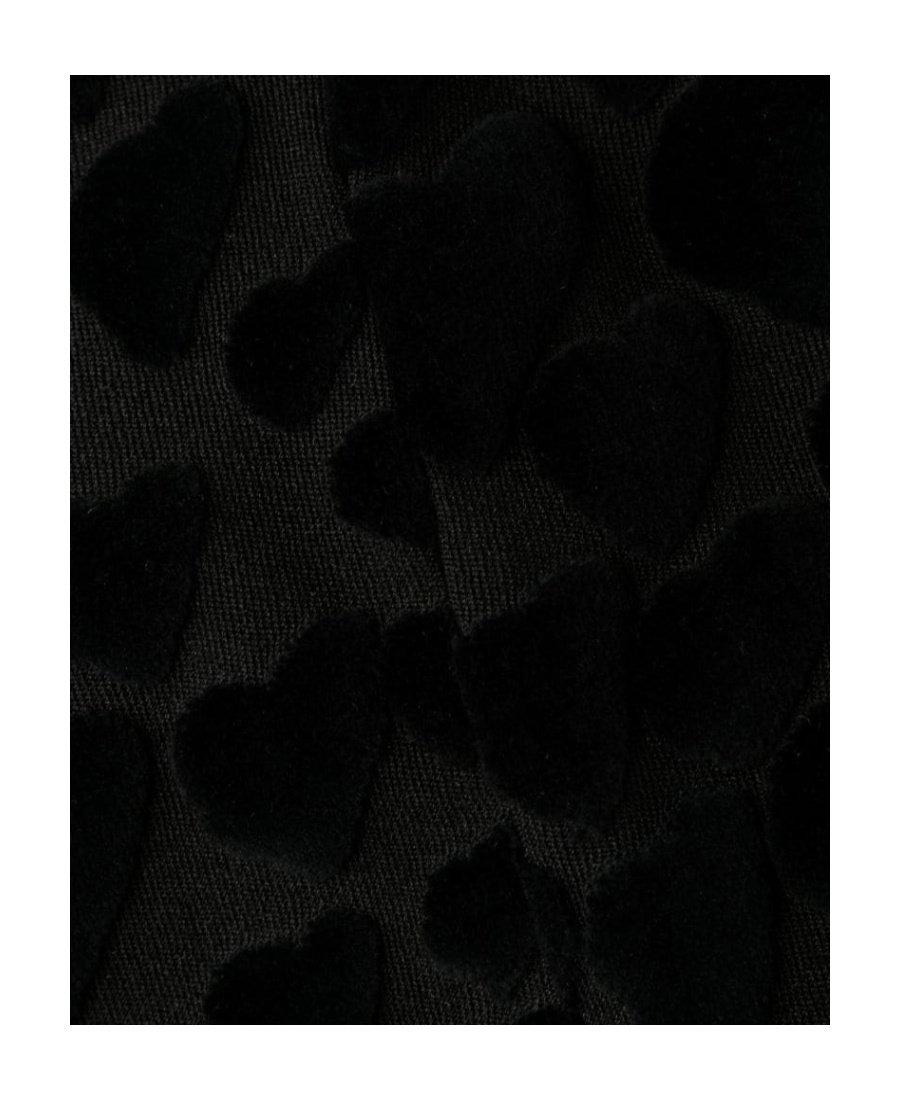 Ami Alexandre Mattiussi Heart-embroidered High-waisted Leggings In Black