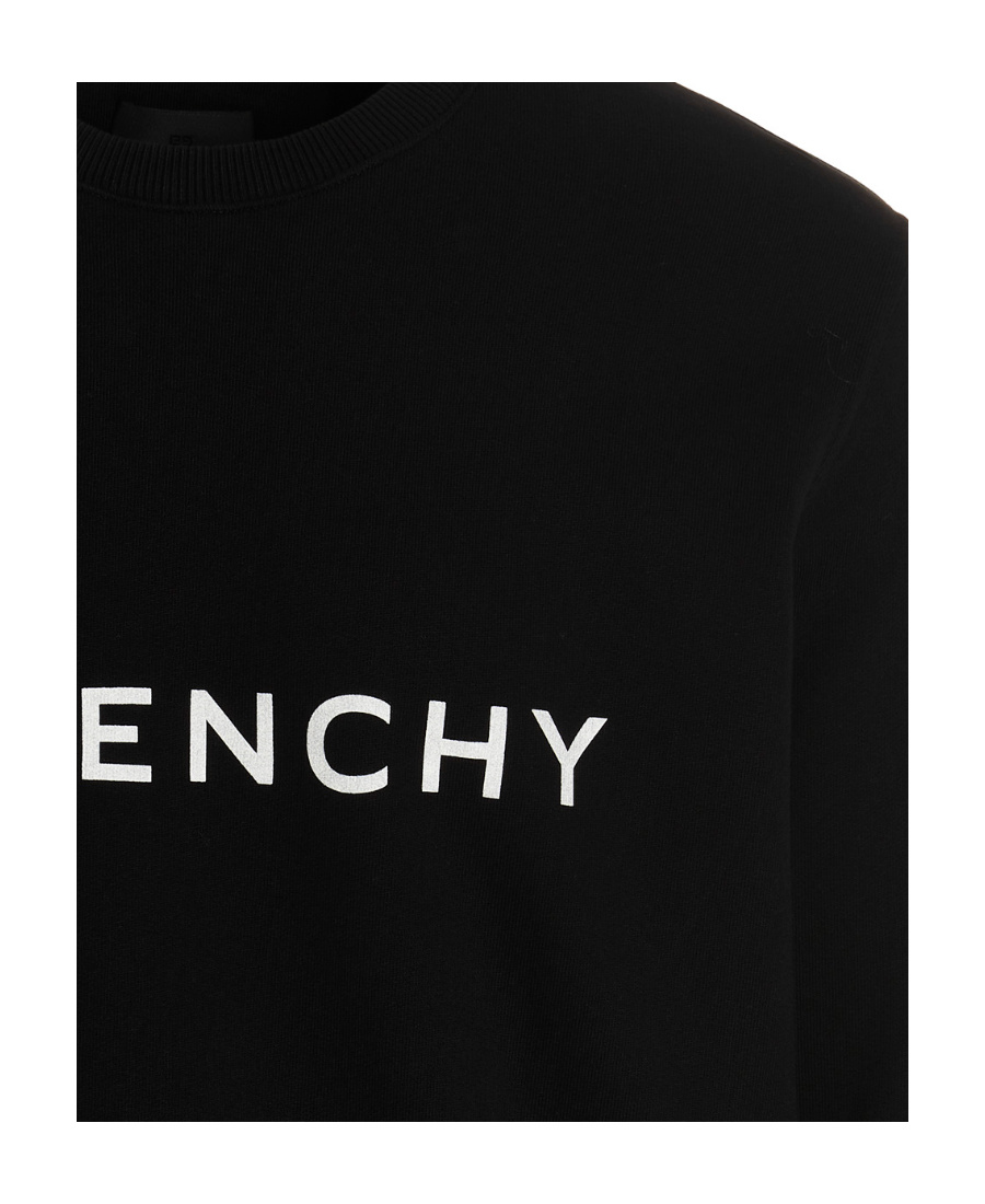 Givenchy Cotton Sweatshirt With Print In Black