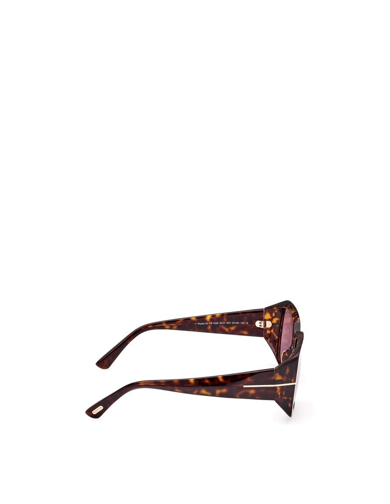 Tom Ford Ryder-02 W Ft1035 52y Square Sunglasses In Pink