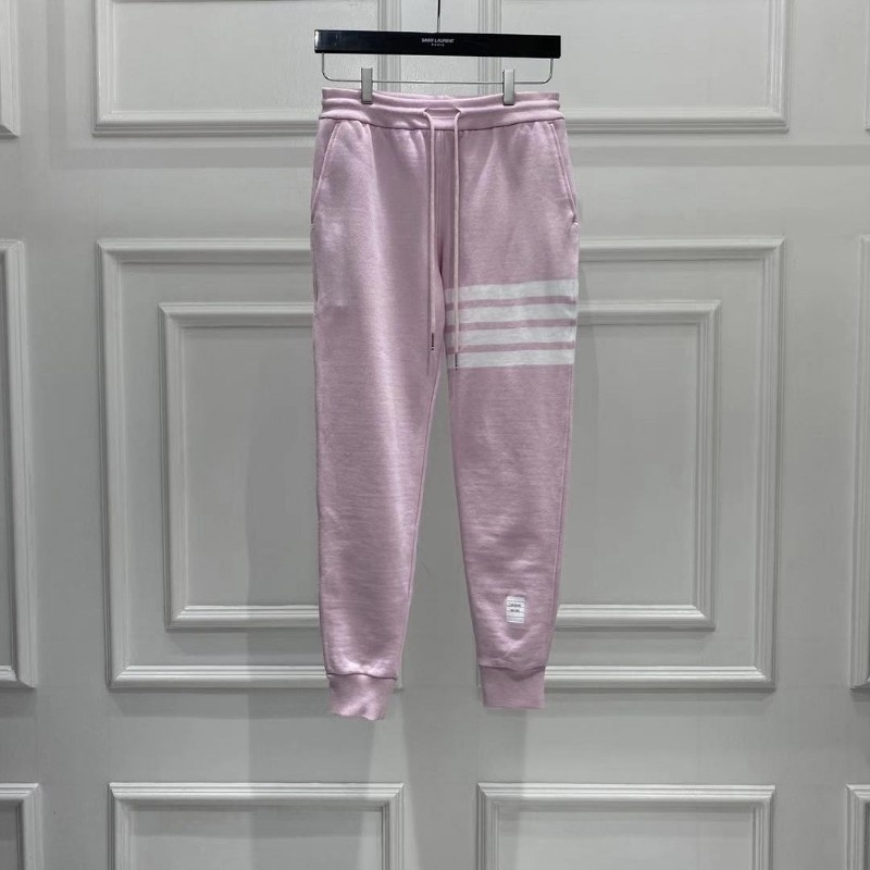 Thom Browne Engineered 4-bar Loopback Sweatpants In Pink