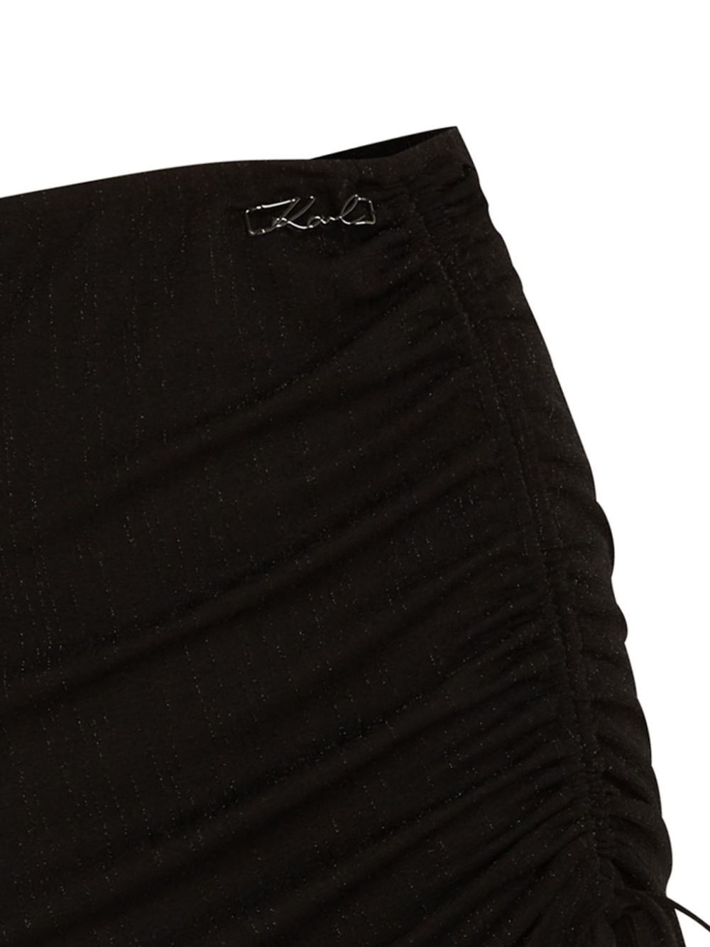 Karl Lagerfeld K/signature Midi Skirt In Black