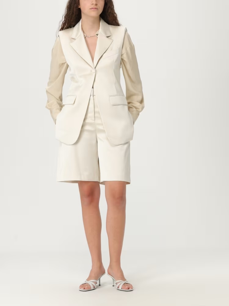 Patrizia Pepe Satin-finish Waistcoat