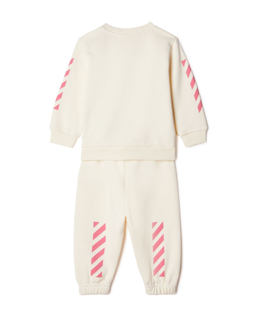 Off-white Diag-stripe Cotton Tracksuit In White