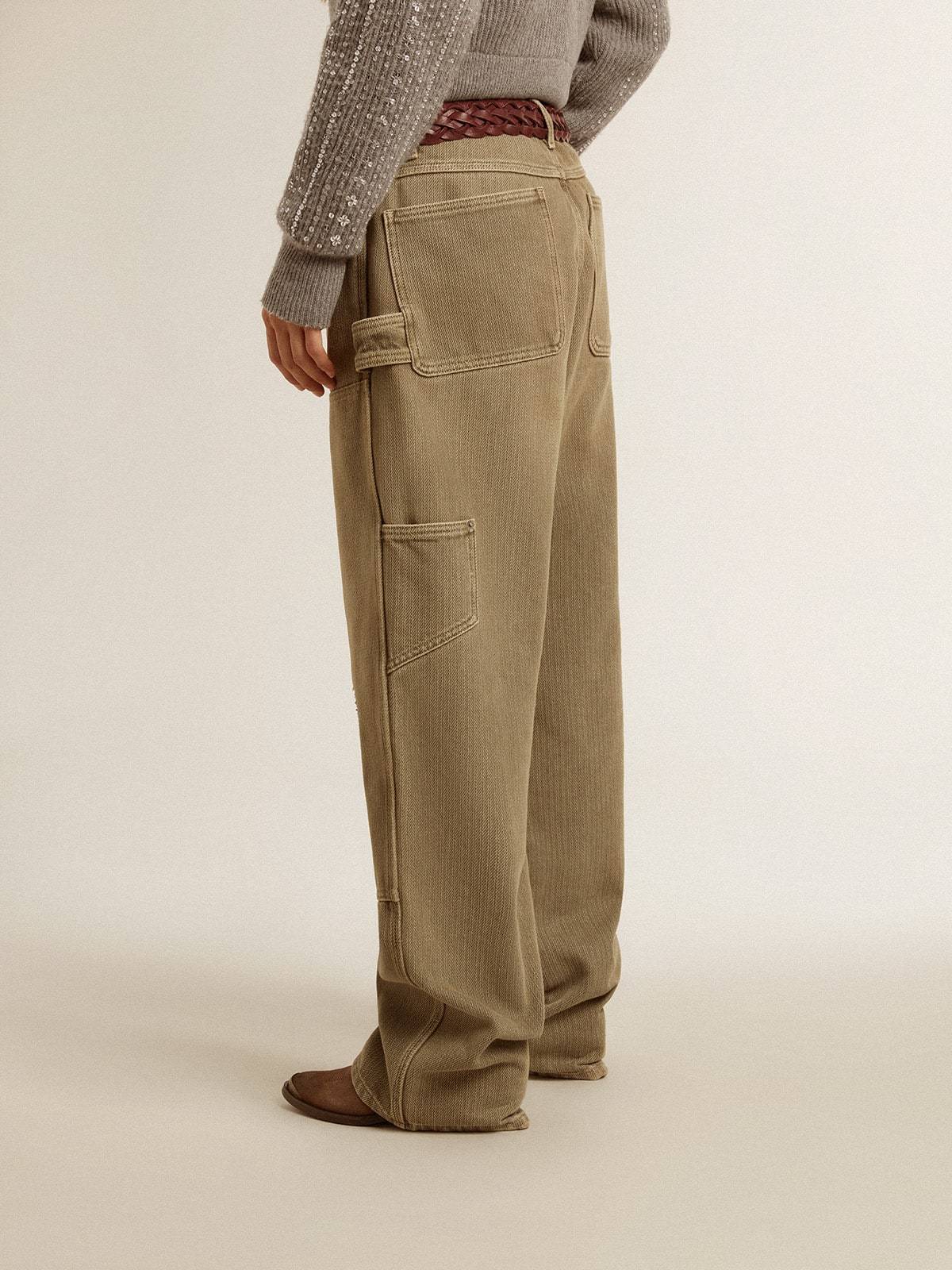 Golden Goose Belt-loop Casual Pants In Brown