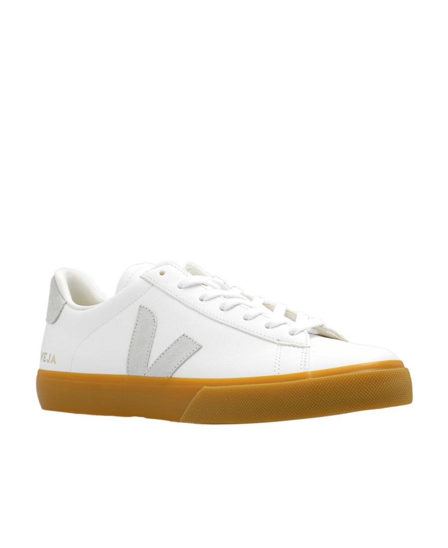 Shop Veja Logo Low-top Casual Shoes In White