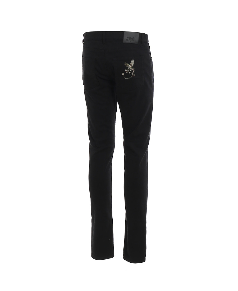 Alexander Mcqueen Trousers Denim Five Pockets In Black