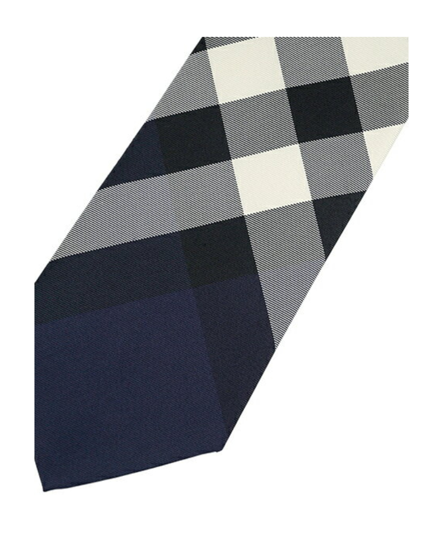 Burberry Classic Cut Check Tie In Black