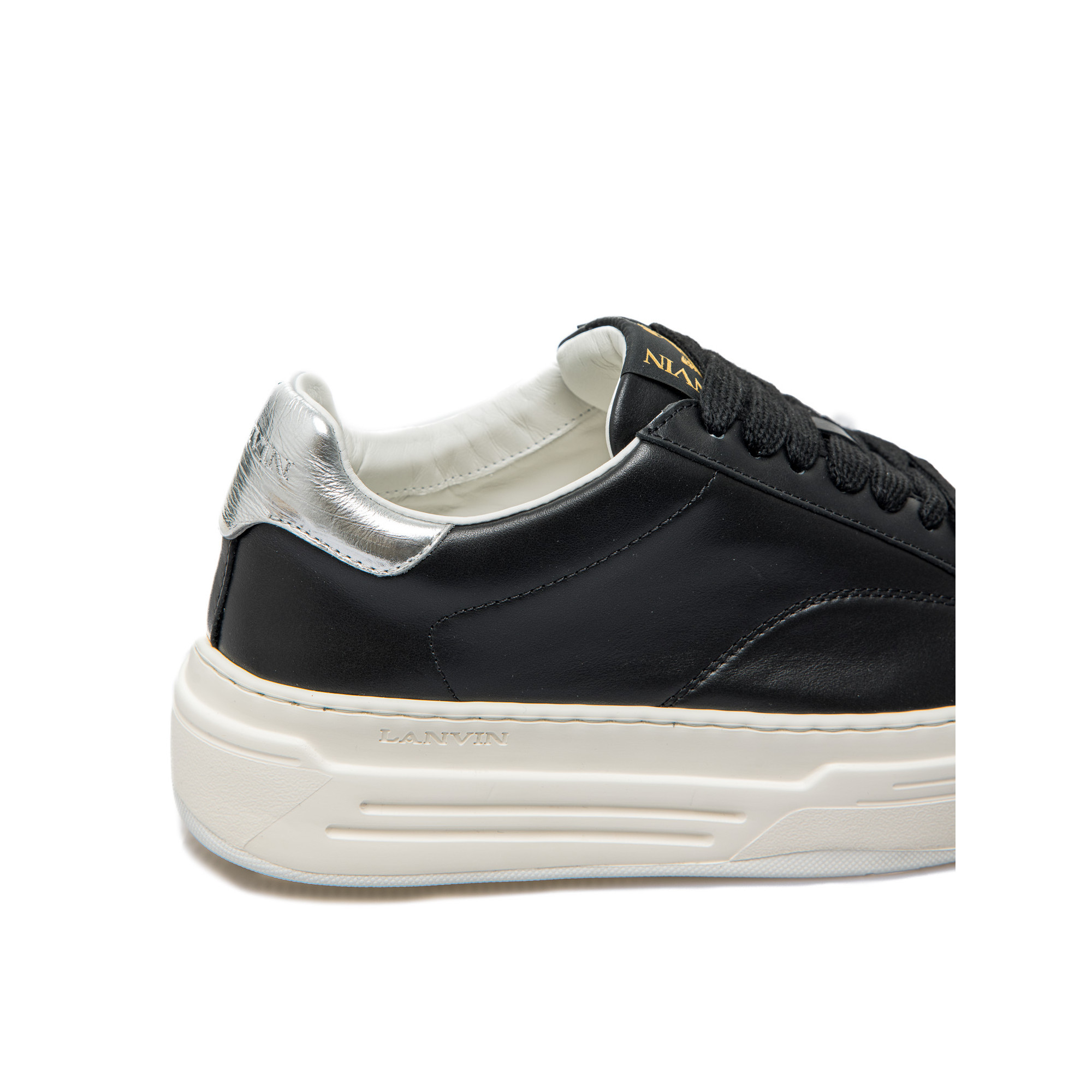 Lanvin Lace-up Low-cut Casual Shoes In Black