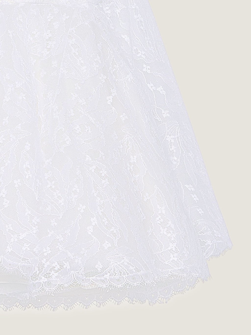 Givenchy Bustier Cape Back Dress In Lace In White