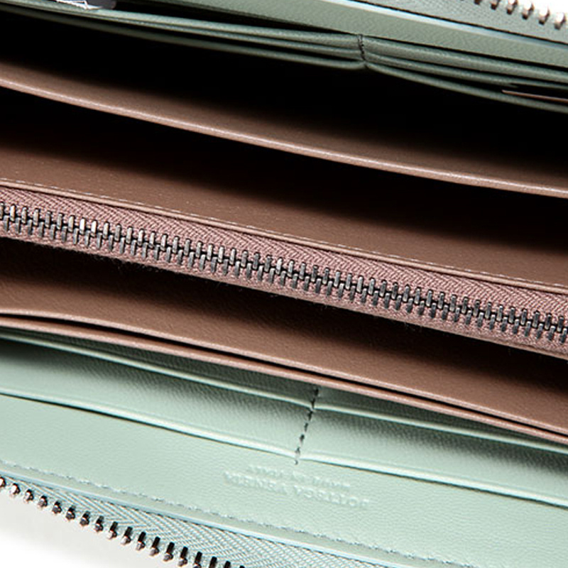Bottega Veneta Weaving Wallet In Green