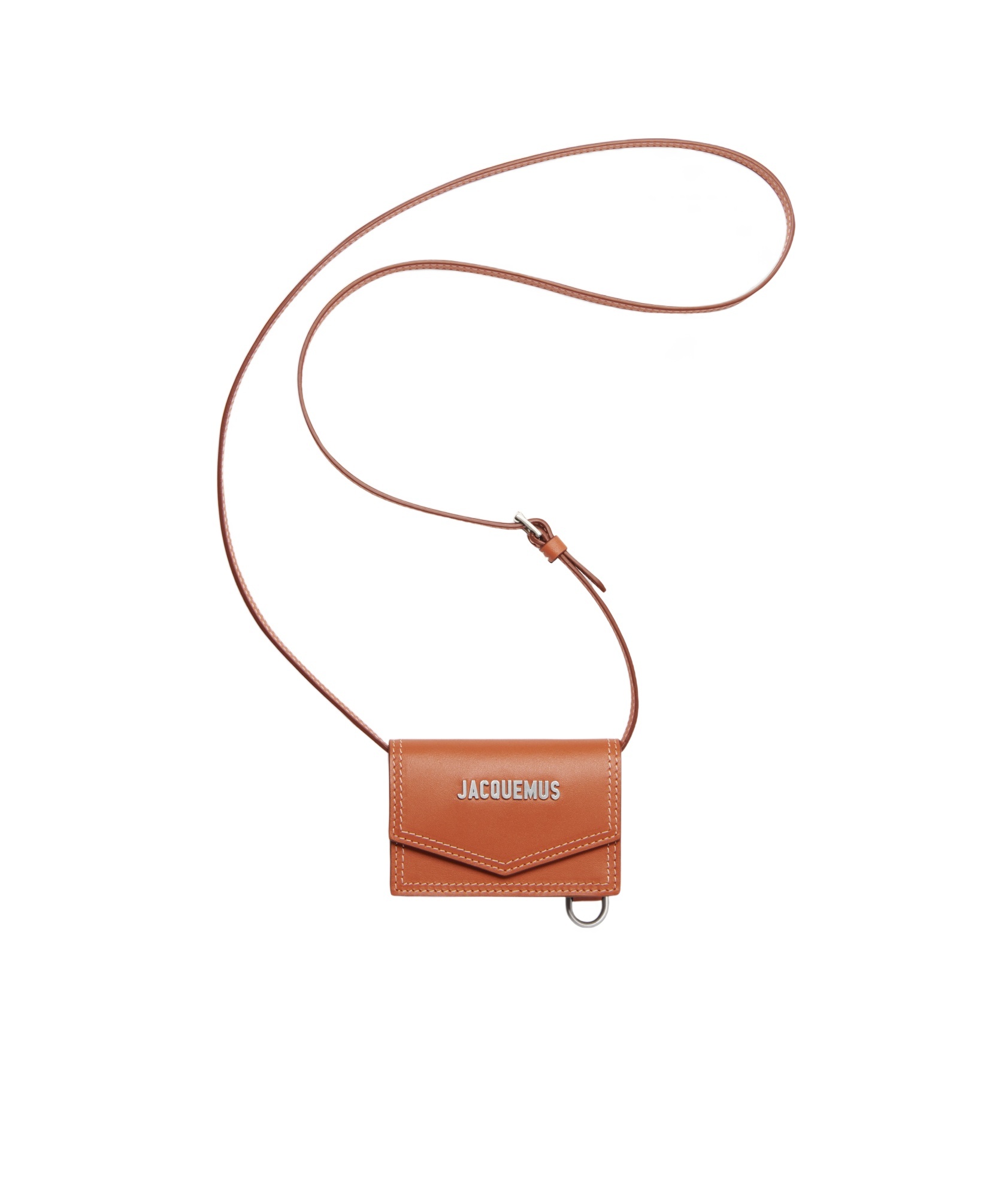 Jacquemus Logo Plaque Wallet In Brown