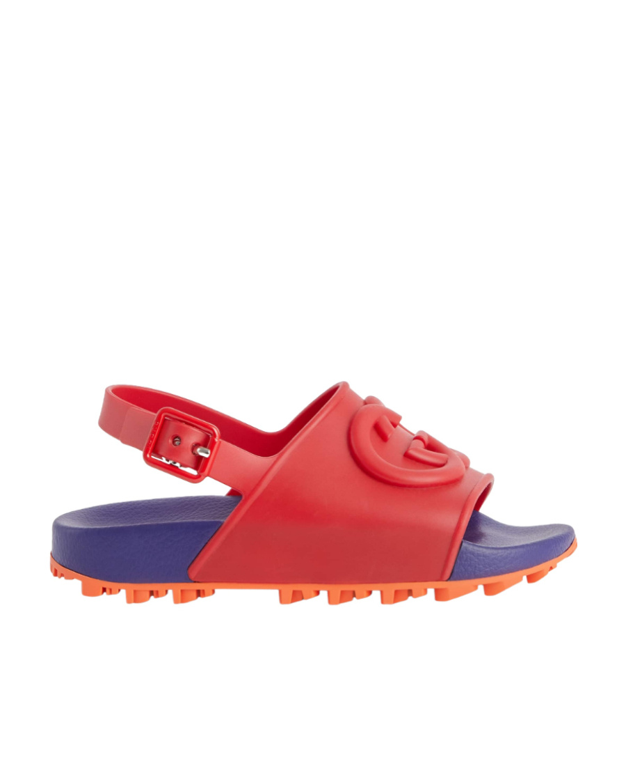 Gucci Interlocking G Sandals In Red