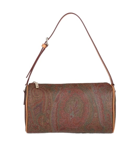 Etro Pattern Shoulder Bag In Brown